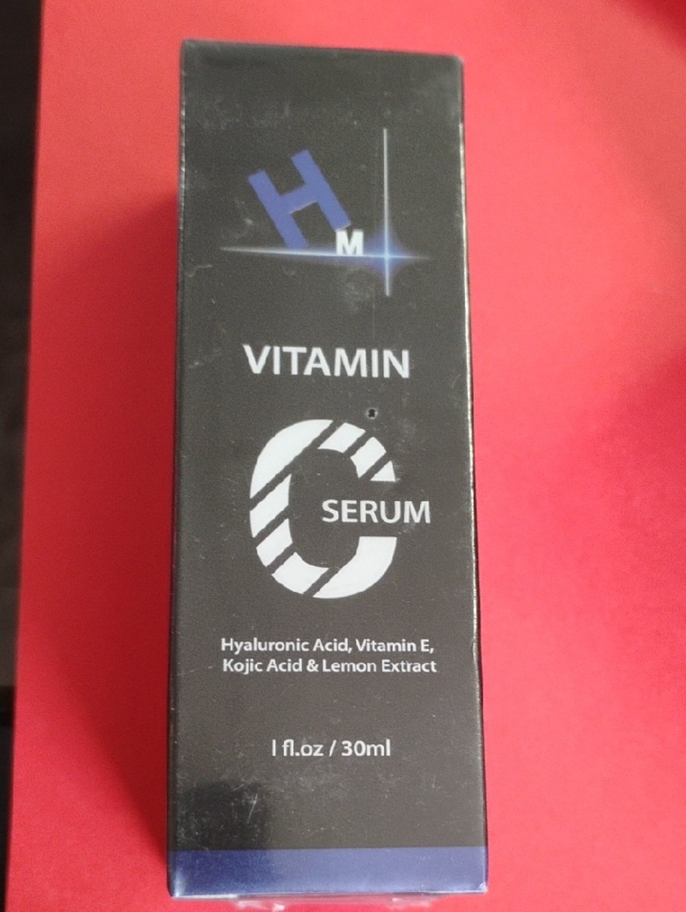 H&M Vitamin C Serum — Black & Blue Accents